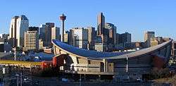 View of Calgary' skyline