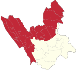 Map of Valenzuela showing its first legislative district