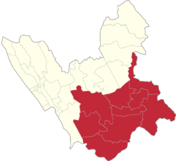 Map of Valenzuela showing its second legislative district