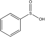 Structural formula of phenylsulfinic acid