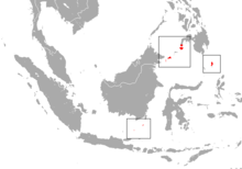 Scattered populations in Indonesia and the Philippines