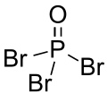 Skeletal formula of phosphoryl bromide