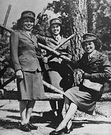 Three Native American women who served in the Marine Corps in the Second World War