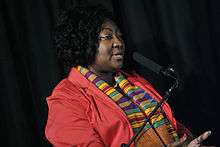 Phyll Opoku-Gyimah at the Global Gay Rights event at the Southbank Centre in London on 9 March 2014