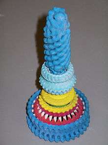 Physical model of the base of a bacterial flagellum