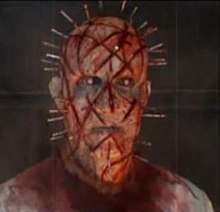 Pinhead's unused design from the cancelled Hellraiser reboot, complete with chaotic cuts.