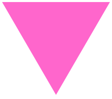 Many lesbians reclaimed the pink triangle, though it was only applied by the Nazis to gay men.