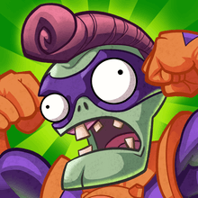 Current app icon version of Plants vs. Zombies Heroes, featuring Super Brainz.