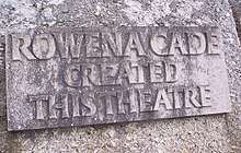  Plaque commemorating the founder and builder of the Minack Theatre