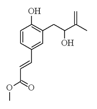 Chemical structure of plicatin A