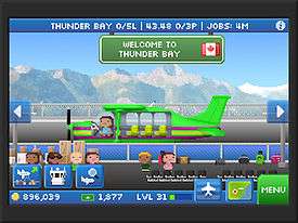 A screenshot depicting a plane that has landed at an airport.