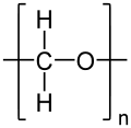 Full structural formula of the repeating unit
