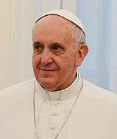 A photograph of Pope Francis