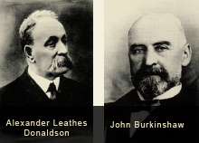 19th century portraits of A.L. Donaldson and John Burkinshaw
