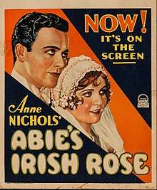Theatrical release poster for Abie's Irish Rose
