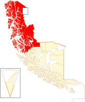 Location in the Magallanes and Antartica Chilena Region