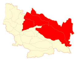 Location in the Ñuble Region