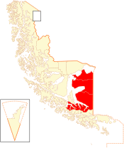 Location in the Magallanes Region
