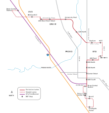 Unofficial Provo Orem BRT route map.