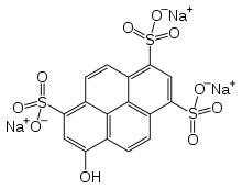 Skeletal formula of pyranine