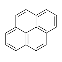 Structural formula of pyrene