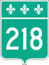 Route 218 shield
