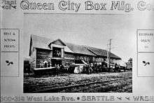 vintage photo of box company plant