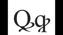 Q with diagonal stroke