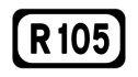 R105 road shield}}