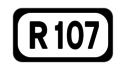 R107 road shield}}