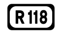 R118 road shield}}