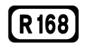 R168 road shield}}