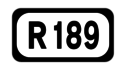 R189 road shield}}