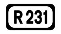 R231 road shield}}