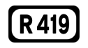 R419 road shield}}