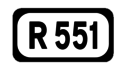 R551 road shield}}