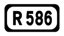 R586 road shield}}