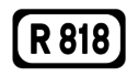 R818 road shield}}