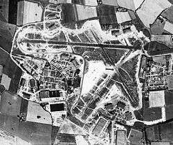 Aerial photograph of RAF Burtonwood on 10 August 1945.