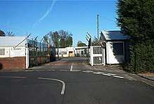 Entrance gate and guard huts