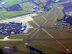 Aerial view of RAF Lyneham during 2010.
