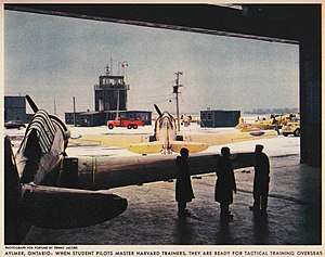 side view of restored Harvard airplane