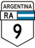 National Route 9 shield}}