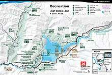 Recreation Map of Elk Creek and Lost Creek Lake