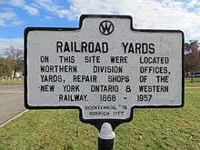 O & W Railroad Yards of Norwich, NY
