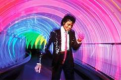 Michael Jackson in the Rainbow Corridor