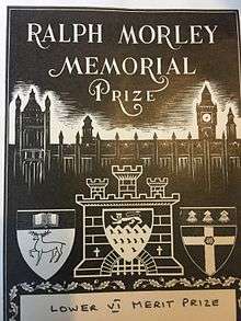  Ralph Morley Memorial Prize. Richard Taunton College. 1978