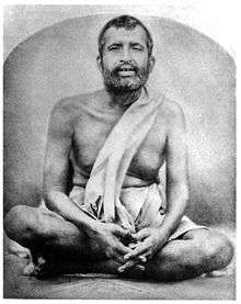 Image of Ramakrishna, sitting.