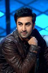 A picture of Ranbir Kapoor looking away from the camera