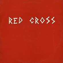 The cover art of the Red Cross EP, referred as "the red cover", shows the band's name on a red background, written, with its original spelling, in uppercase white letters resembling strips of medical tape.